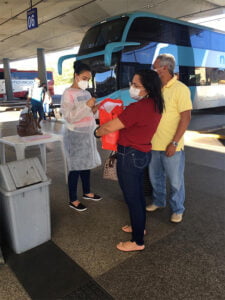 Foto: Sesapi / Passageiros no embarque no terminal rodoviário de Teresina