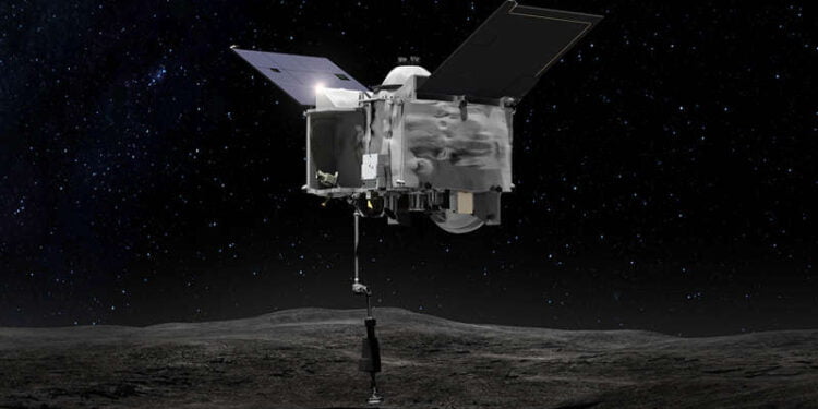 © NASA/Divulgação Sonda da Nasa com amostras do asteroide Bennu está voltando para a Terra