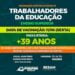 Sesam vacina nesta sexta-feira(11), professor de ensino superior, com mais de 39 anos
