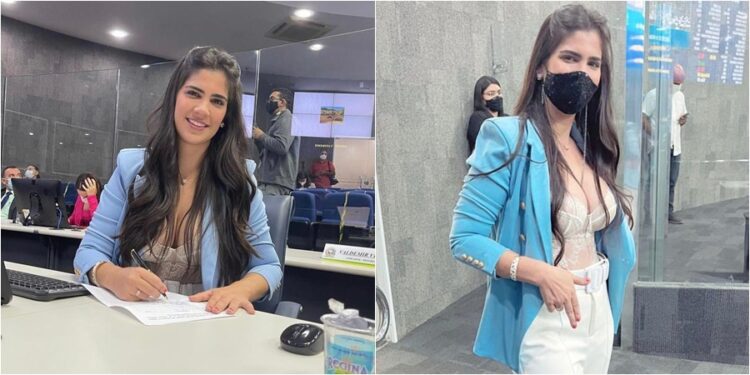 Vereadora mostra trajes íntimos e chama atenção na Câmara de Teresina