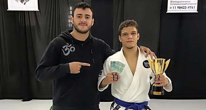 Jovem piripiriense Bruno é campeão no Campeonato de Jiu-Jitsu, desafio de faixas