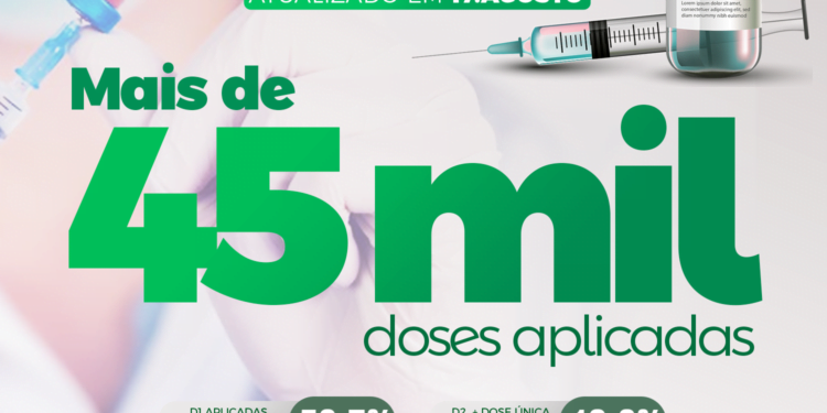 Piripiri chega a 50% da população imunizada com a primeira dose da vacina contra a covid-19