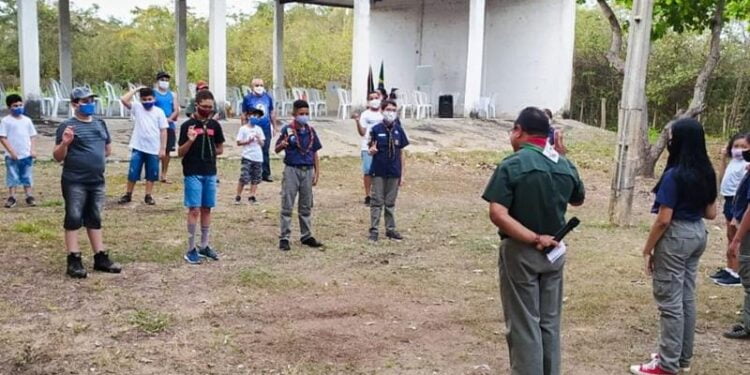 Grupo Escoteiro Erivaldo Sandro (GESS) retornam às atividades seguindo protocolo contra Covid-19