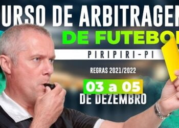 SEJUCE promove I Curso de Arbitragem de futebol de 3 a 5 de dezembro