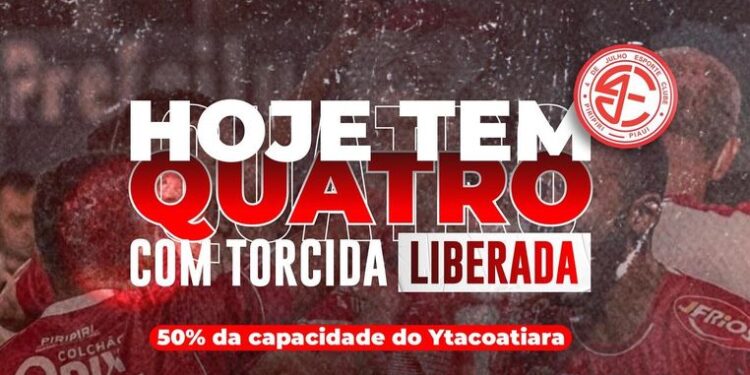 4 de Julho joga nesta quarta-feira(19) com a presença da torcida no Itacoatiara
