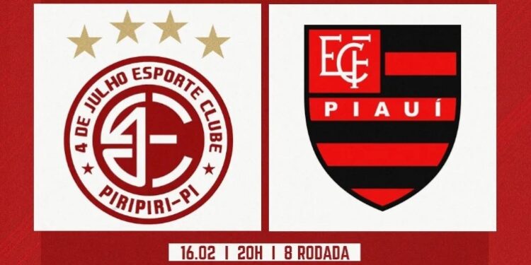4 de Julho x Flamengo marca a abertura do returno do Campeonato Piauiense nesta quarta(16)
