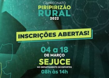 Inscrições para o Campeonato Piripirizão Rural irão até o dia 18 de março