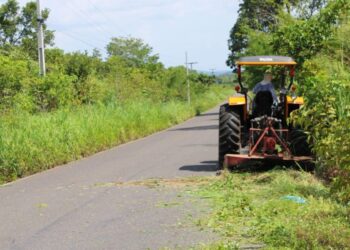 Prefeitura realiza a limpeza na estrada que dá acesso Piripiri ao açude Caldeirão