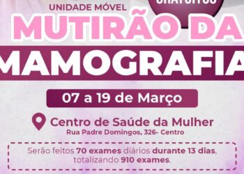 Sesam realiza mutirão da mamografia no Centro de Saúde da Mulher