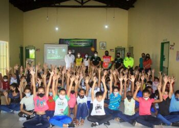 SESAM e SUTRAN fazem palestras sobre dengue e trânsito no CEM Joaquim Cavalcante Municipal em Piripiri