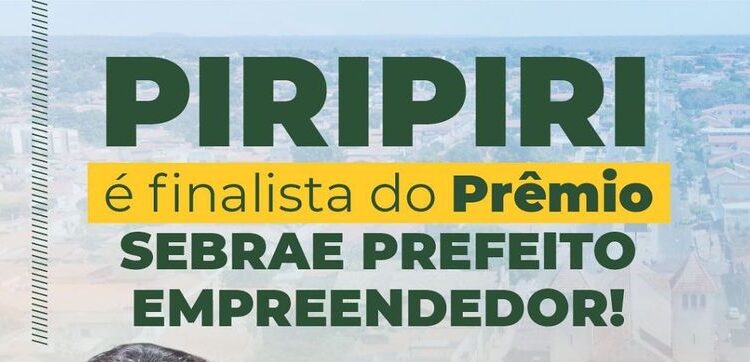 Jôve Oliveira é finalista do Prêmio SEBRAE Prefeito Empreendedor!
