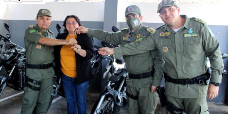 12º BPM de Piripiri recebe novos equipamentos e motocicletas para reforçar o patrulhamento