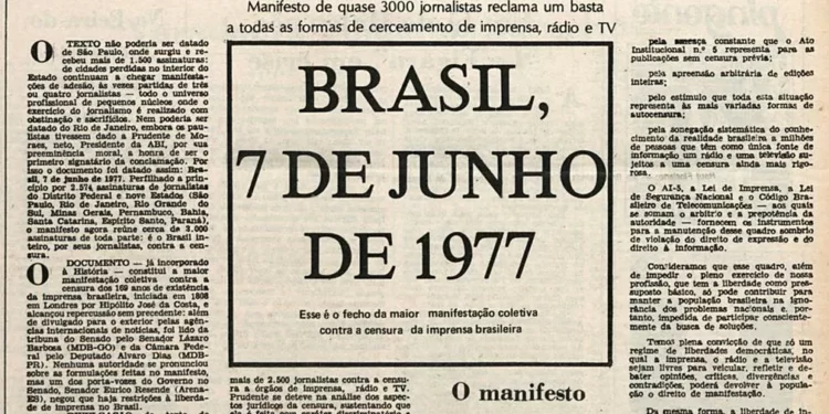 No Dia Nacional da Liberdade de Imprensa, uma ação em defesa do jornalismo profissional