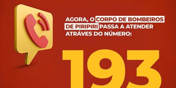 Corpo de Bombeiros de Piripiri passa a atender agora também por meio do 193