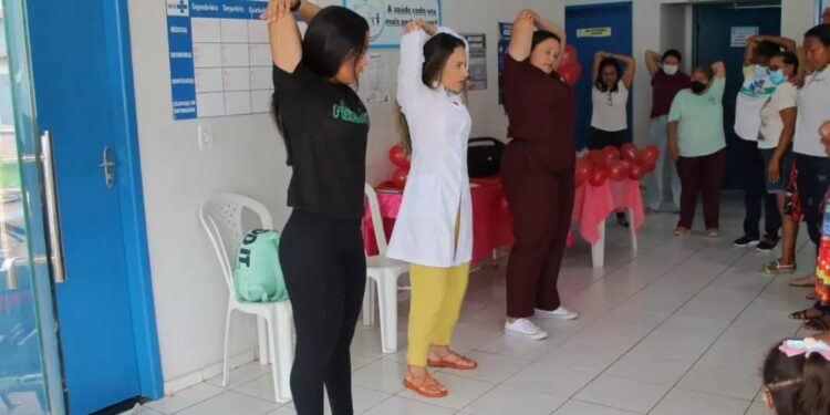 SESAM realiza mais um aulão de dança e agora na UBSF do bairro Fonte dos Matos