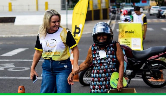 Prefeitura de Piripiri promove ação educativa de trânsito dentro do Maio Amarelo