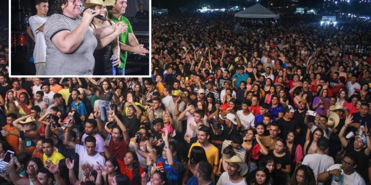 Cerca de 30 mil pessoas curtem show de Mari Fernandez na 2ª Grande Festa do Trabalhador