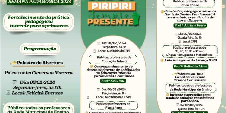 SEDUC de Piripiri inicia a Semana Pedagógica 2024