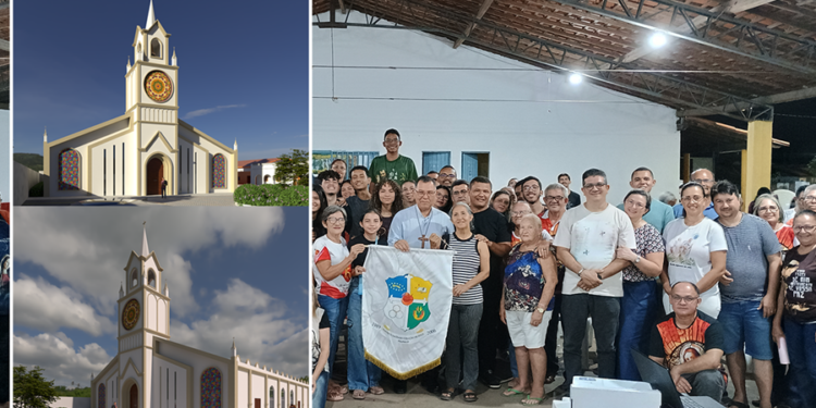Em outubro inicia a construção da nova Igreja Matriz da Paróquia Sagrado Coração de Jesus