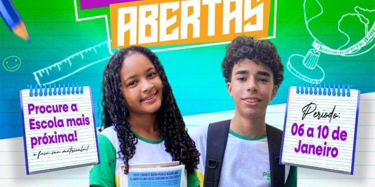 Matrículas para o ano letivo de 2025 seguem até próximo dia 10 de janeiro