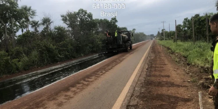 Trecho entre Batalha e Piracuruca é parcialmente bloqueado para obras
