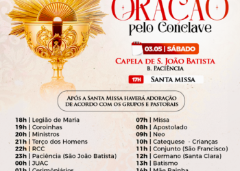Paróquia realiza 24 Horas de Oração pelo Conclave na Capela São João Batista