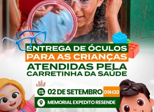 Piripiri realiza entrega de óculos para crianças atendidas pela Carretinha da Saúde