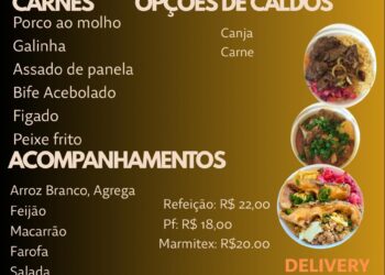 Casa de sabor – Cardápio desta segunda – feira