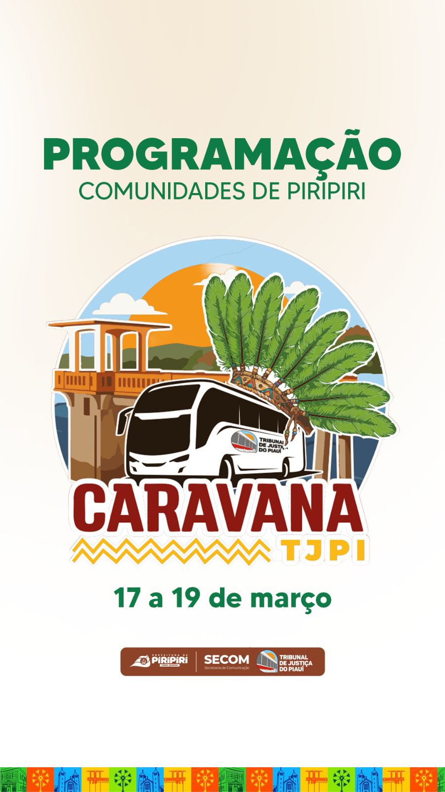 Confira a programação da Caravana do TJPI do Piauí na zona urbana e rural