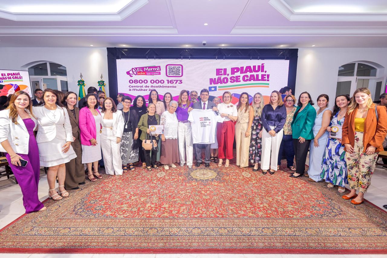 Governo do Piauí lança campanha para incentivar denúncias contra violência e anuncia ações de proteção às mulheres