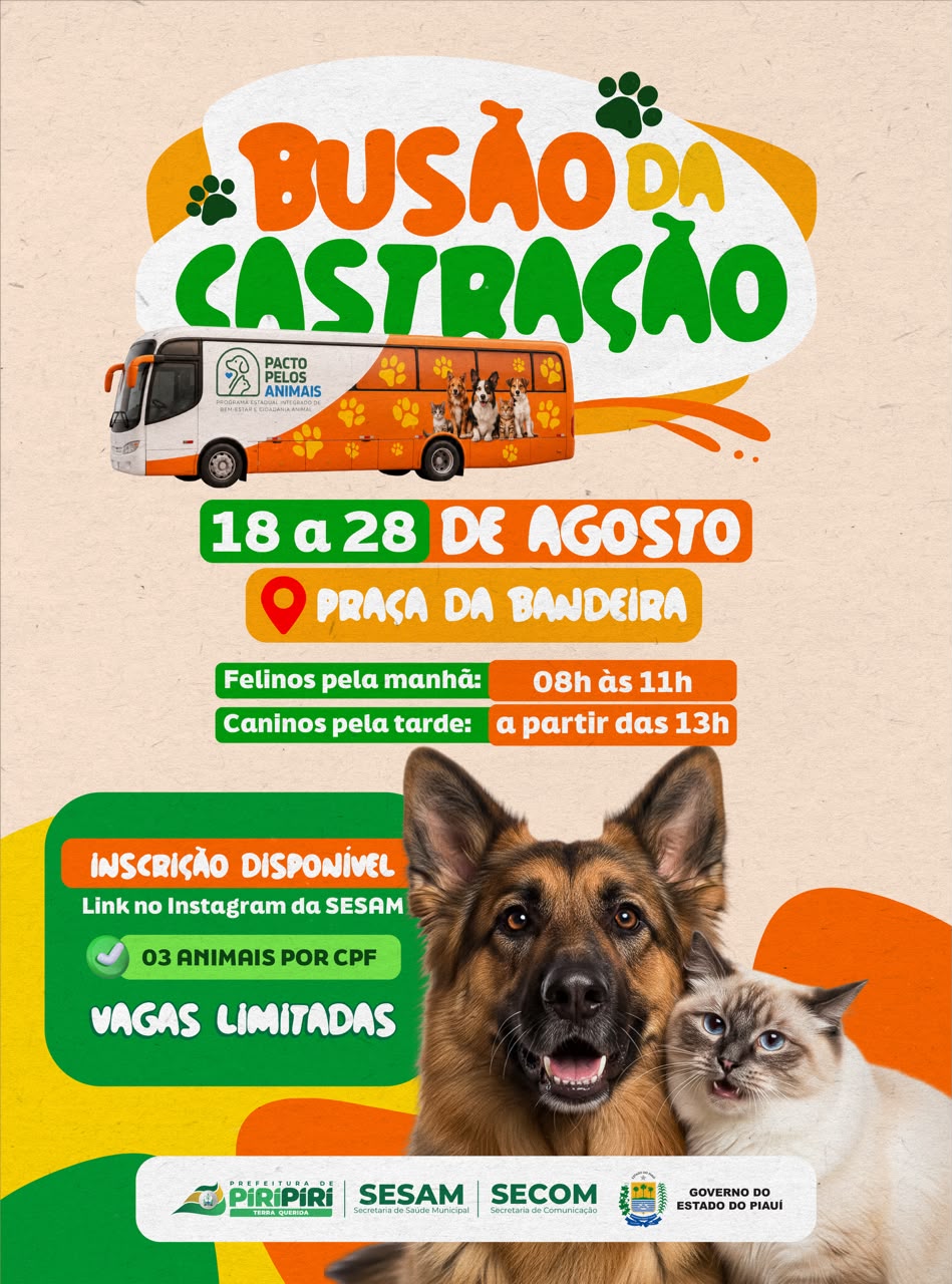 BUSÃO DA CASTRAÇÃO CHEGANDO A PIRIPIRI
