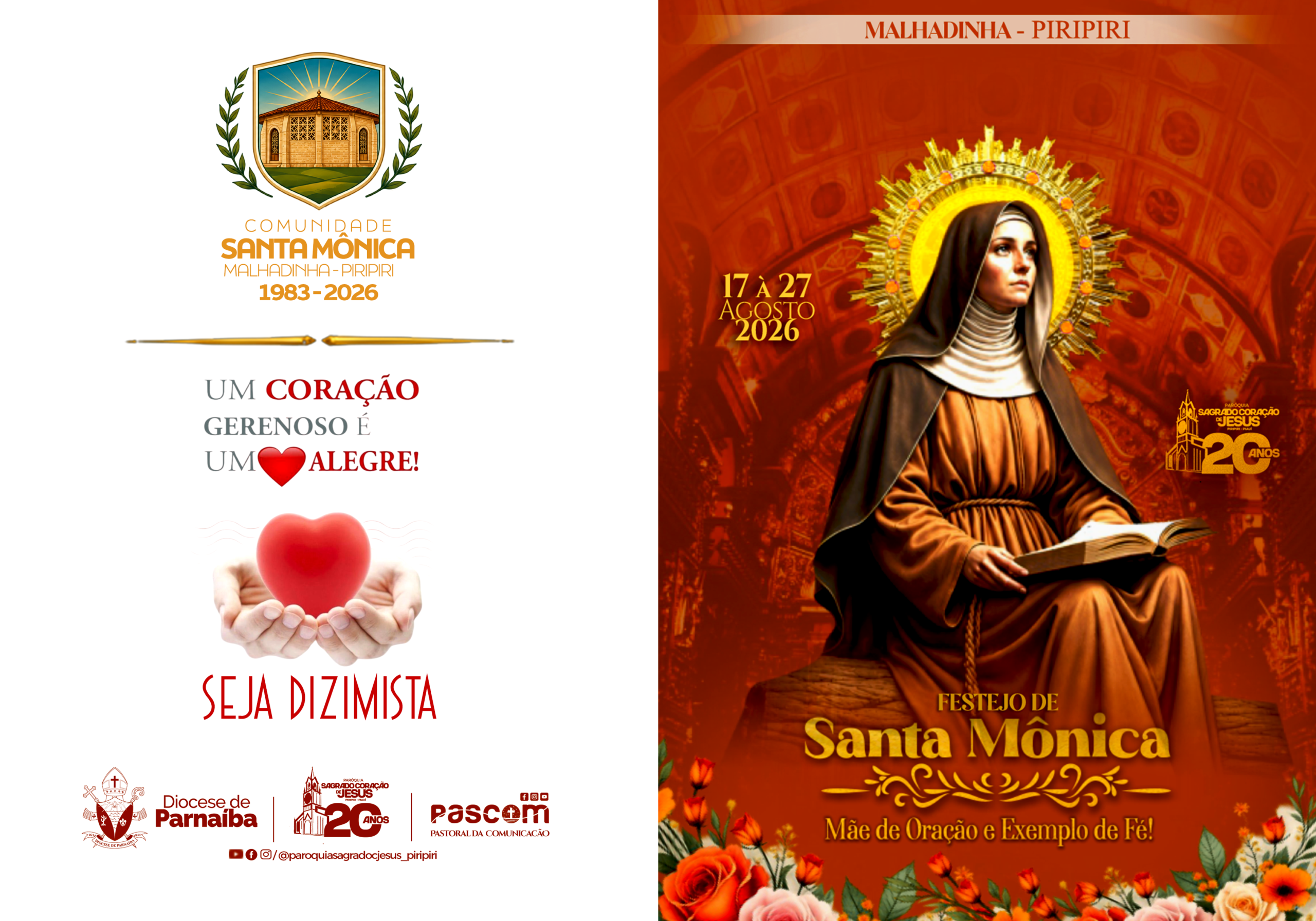 Festejo de Santa Mônica começa nesta segunda-feira em Malhadinha, Piripiri