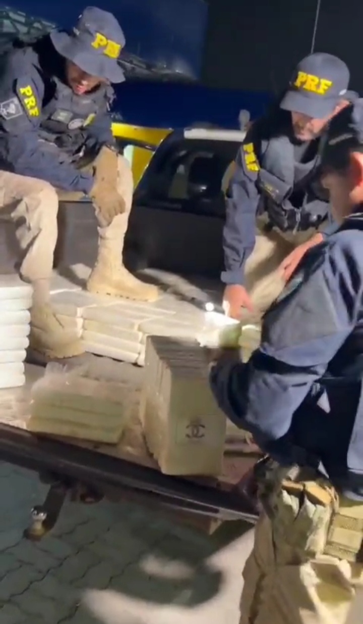 PRF apreende quase meia tonelada de cocaína em caminhão na BR-402, no Piauí