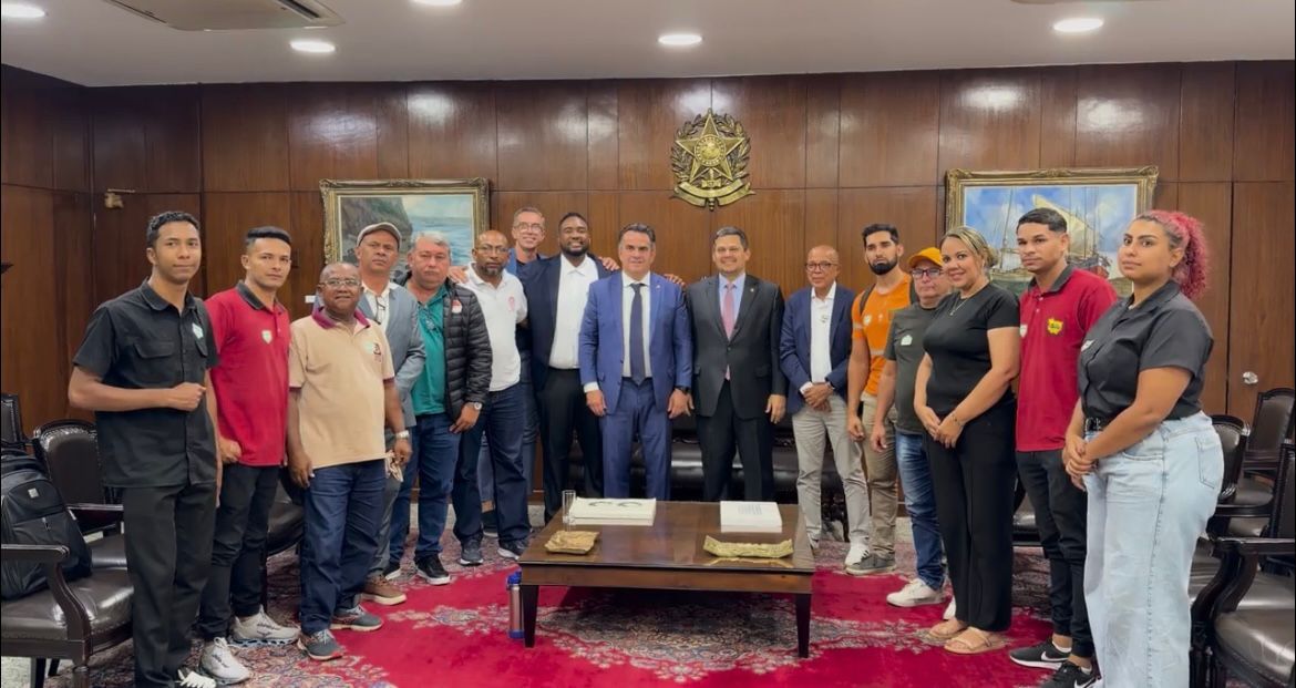 Em reunião com presidente do Senado e representantes dos garis, Ciro Nogueira defende avanço de projeto que cria piso para a categoria