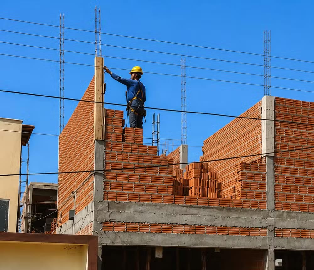 Obras próximas à rede elétrica geram riscos de acidentes