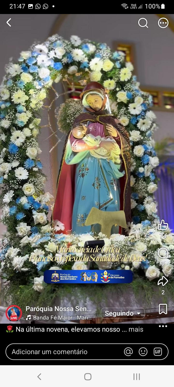 16 DE OUTUBRO | DIA DE NOSSA SENHORA DOS REMÉDIOS
